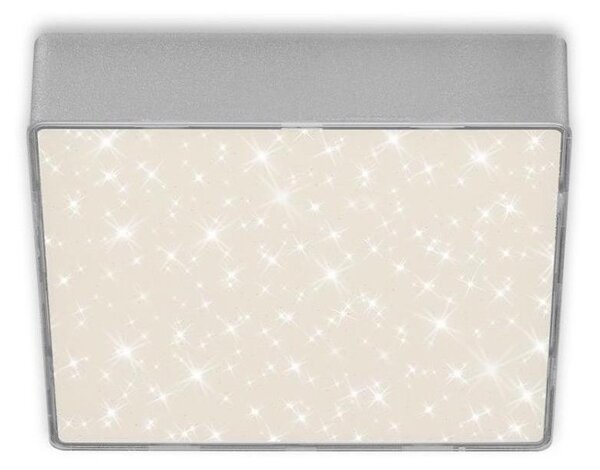 Briloner 7076-414 -LED Stropné svietidlo STAR SKY LED/11W/230V 15x15 cm strieborná