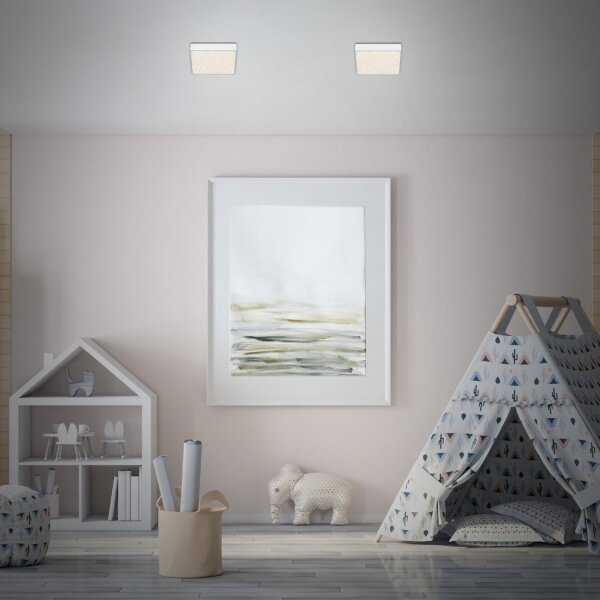 Briloner 7076-416 - LED Stropné svietidlo STAR SKY LED/11W/230V 15x15 cm biela