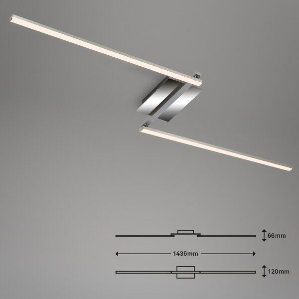 Briloner 3500-018 - LED Prisadený luster STAFF 2xLED/6W/230V