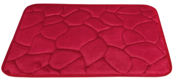 BO-MA , Protišmyková kúpeľňová predložka 3D 0133 Red, 50x40, červená, kúpeľňa
