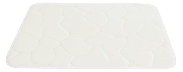 BO-MA, Protišmyková kúpeľňová predložka 3D 0133 White, 50x40, biela, kúpeľňa