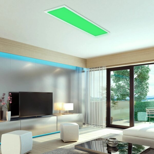 Brilo - LED RGBW Stmievateľné stropné svietidlo SLIM LED/24W/230V 100x25 cm + DO