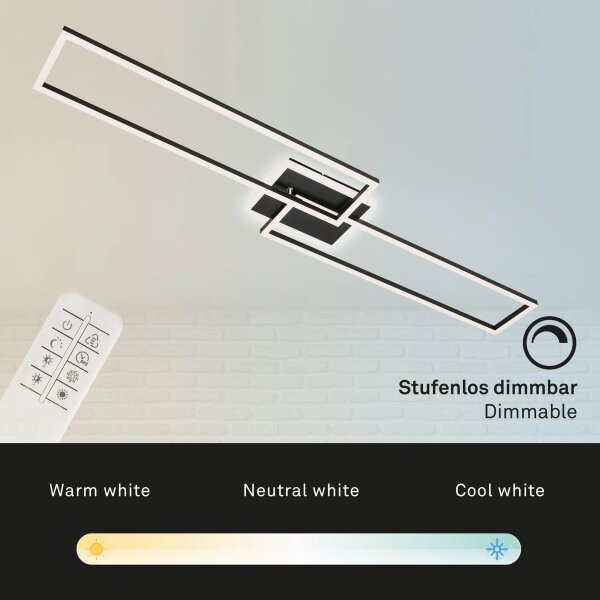 Brilo - LED Stmievateľný prisadený luster FRAME 2xLED/20W/230V 2700-6500K + DO