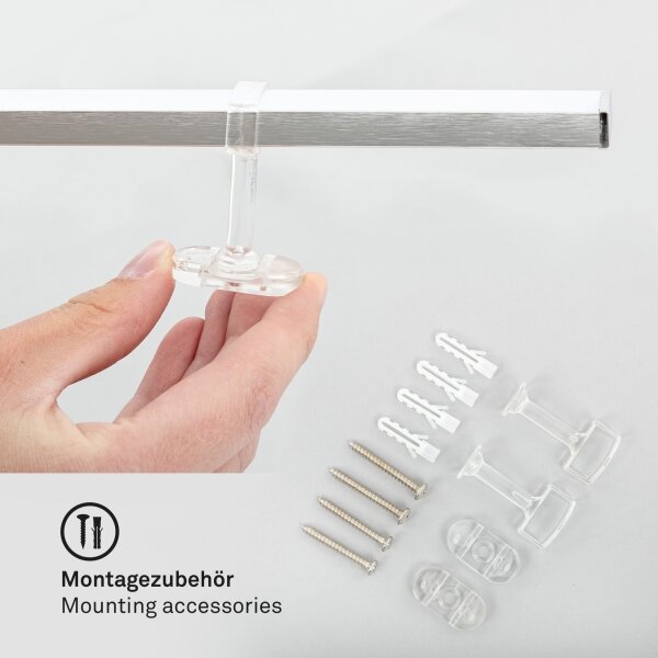Briloner 3501-018 - LED Prisadený luster STAFF 5xLED/4,8W/230V matný chróm