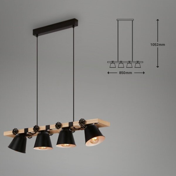 Brilo - Luster na lanku TALLE 4xE27/40W/230V