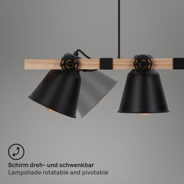 Brilo - Luster na lanku TALLE 4xE27/40W/230V