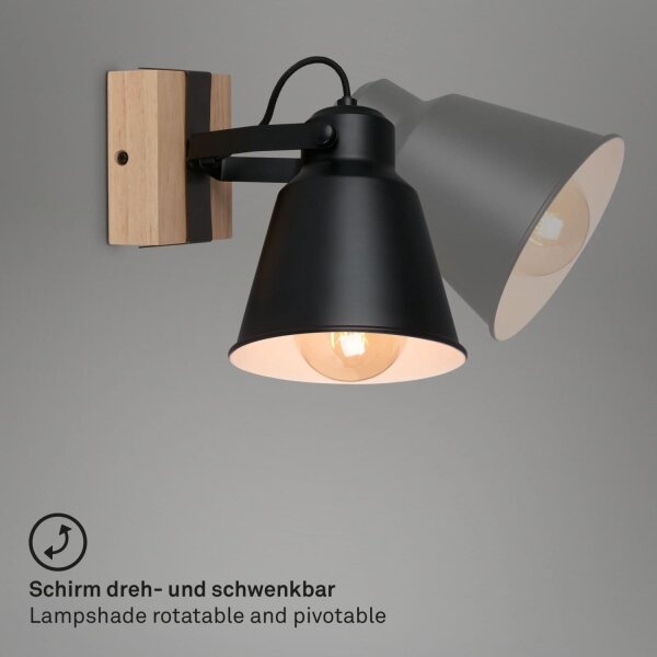 Brilo - Nástenné bodové svietidlo TALLE 1xE27/40W/230V
