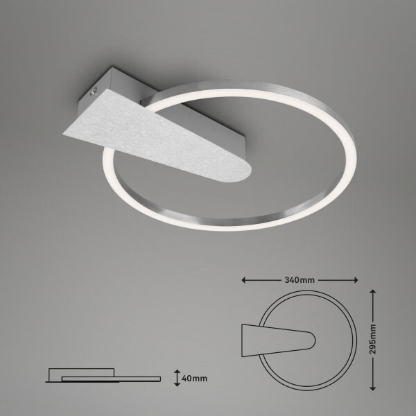 Briloner 3542-018 - LED Stmievateľné stropné svietidlo NICO LED/12W/230V chróm