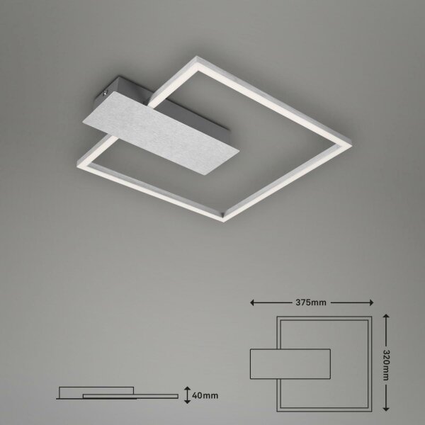 Briloner 3544-018 - LED Stmievateľné stropné svietidlo NICO LED/12W/230V chróm