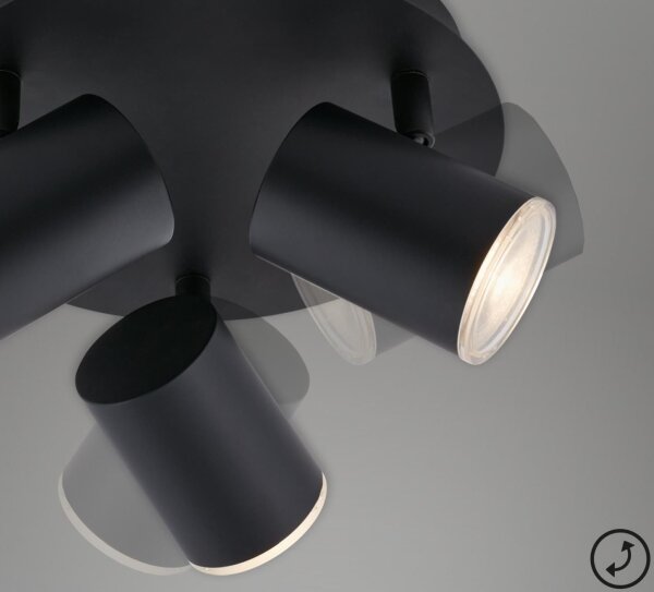 Briloner 10476229 - Kúpeľňové bodové svietidlo 3xGU10/5W/230V IP44 čierna