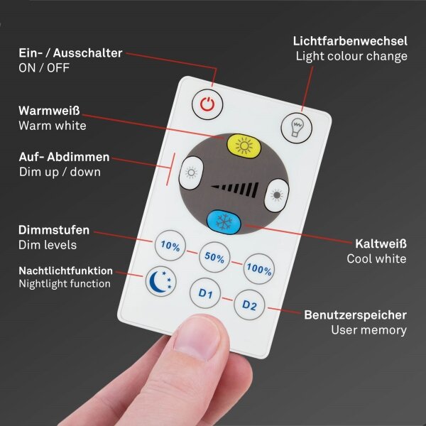 Brilo - LED Stmievateľné stropné svietidlo SLIM LED/22W/230V Wi-Fi Tuya + DO