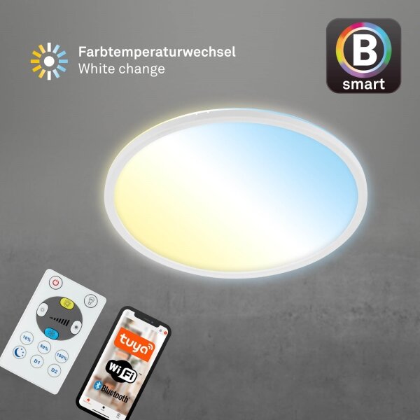 Brilo - LED Stmievateľné stropné svietidlo SLIM LED/22W/230V Wi-Fi Tuya + DO
