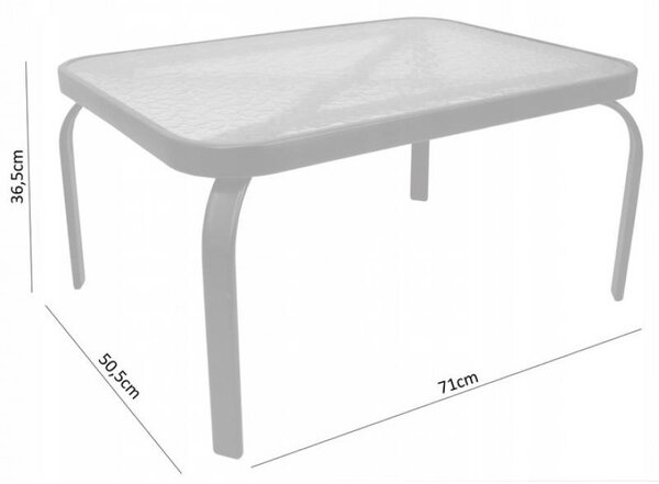 Garden Line Set záhradného nábytku Gota čierny