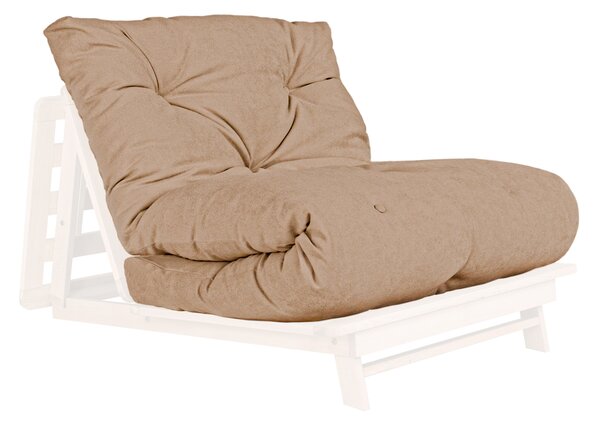 MarLiving Skladacie kreslo LAYTI 03 90 cm z masívu/béžové