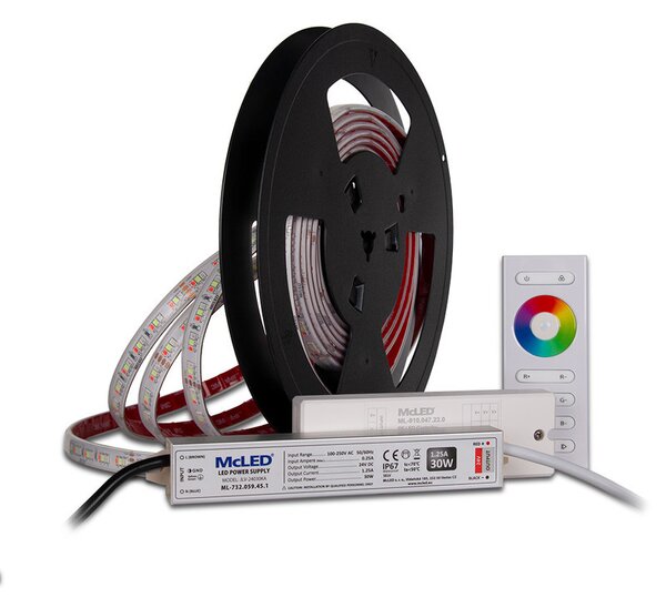 McLED RGB LED zostava do sauny 2 m, 24 V, 30 W