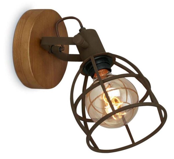 Briloner 2670-014 - Nástenné bodové svietidlo RETRO 1xE27/25W/230V hnedá