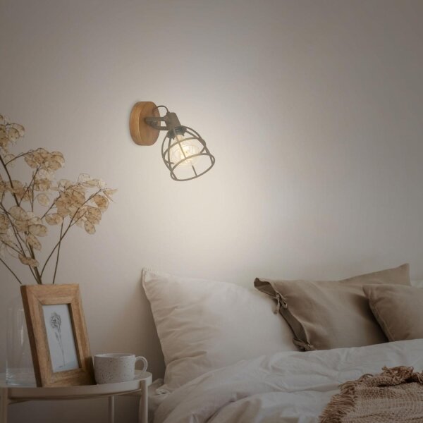 Briloner 2670-014 - Nástenné bodové svietidlo RETRO 1xE27/25W/230V hnedá