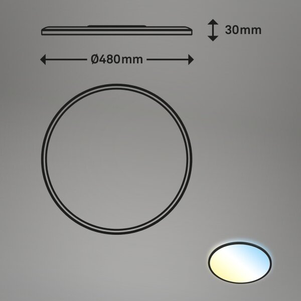Brilo - LED Stmievateľné stropné svietidlo SLIM LED/31W/230V 2700-6500K + DO