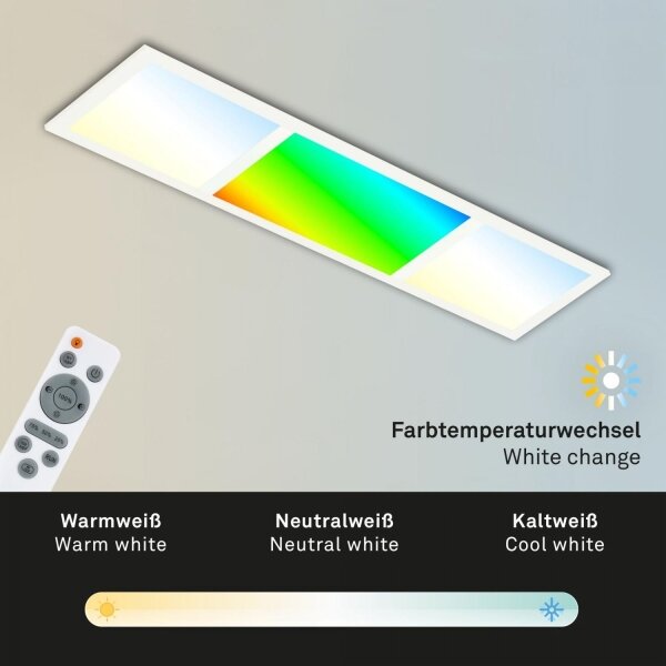 Briloner 7388-016 - LED RGBW Stmievateľné stropné svietidlo LED/24W/230V + DO