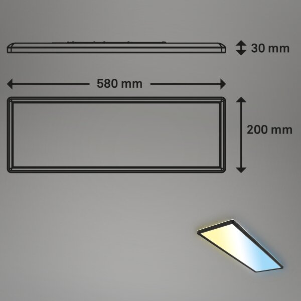 Brilo - LED Stmievateľné stropné svietidlo SLIM LED/23W/230V + DO