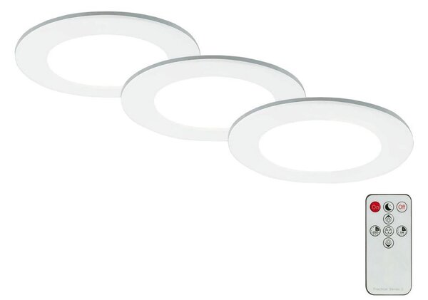 Briloner - SADA 3x LED Kúpeľňové podhľadové svietidlo LED/4,8W/230V IP44 + DO