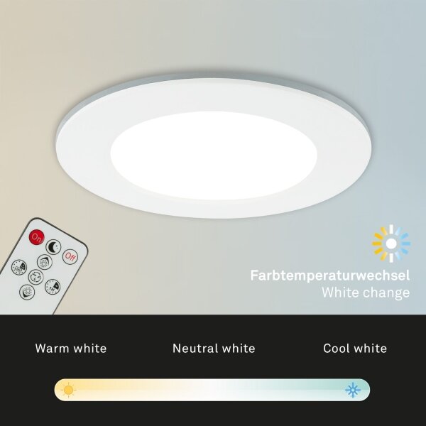 Briloner - SADA 3x LED Kúpeľňové podhľadové svietidlo LED/4,8W/230V IP44 + DO