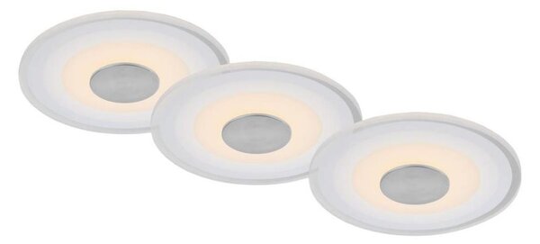 Briloner - SADA 3x LED Kúpeľňové podhľadové svietidlo LED/6W/230V IP44 chróm