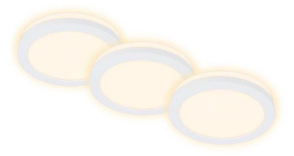 Briloner 7055-036 - SADA 3x LED Kúpeľňové podhľadové svietidlo LED/3W/230V IP44