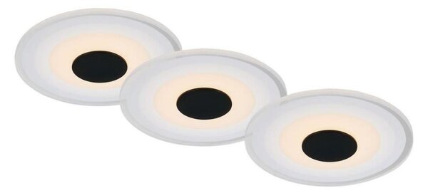 Briloner - SADA 3x LED Kúpeľňové podhľadové svietidlo LED/6W/230V IP44 čierna