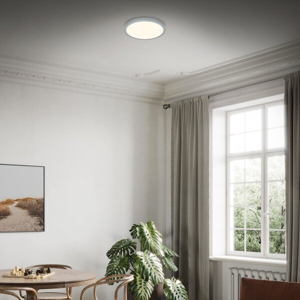 Briloner 3704-014-LED Stmievateľné stropné svietidlo RUNA LED/22W/230V strieborná+DO