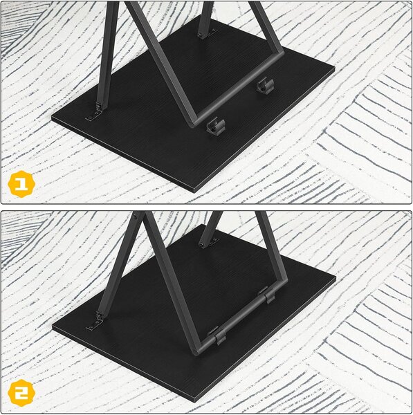 Skladací odkladací stolík Vasagle Abby 48 cm čierny