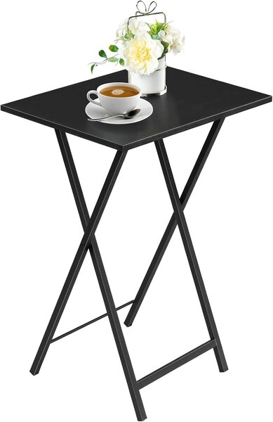 Skladací odkladací stolík Vasagle Abby 48 cm čierny