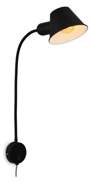 Briloner 2089-015 - Flexibilná nástenná lampa BRELLO 1xE27/10W/230V čierna