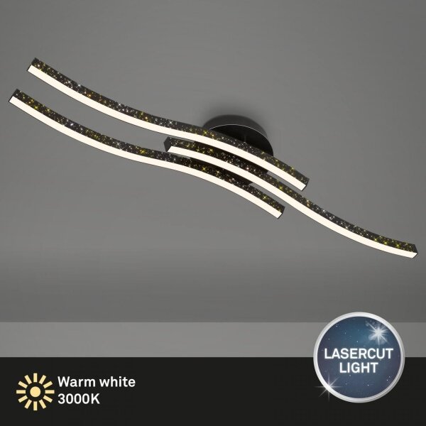 Brilo - LED Stropné svietidlo LED/19W/230V 3000K čierna