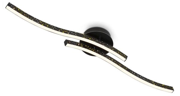 Briloner 3718-025 - LED Prisadený luster REY 2xLED/6W/230V čierna