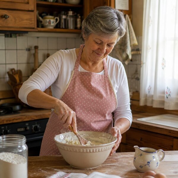 Bontis Darčekové balenie kuchynských chňapiek a zástery - Ružová / bodky