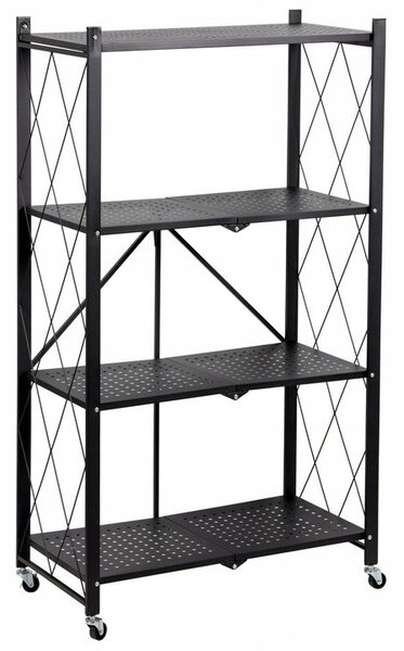 TP Living Skladací regál AZIONE 72x127 cm čierny