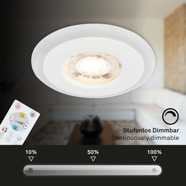 Briloner - SADA 3x LED RGBW Stmievateľné kúpeľňové svietidlo LED/5W/230V IP44+ DO