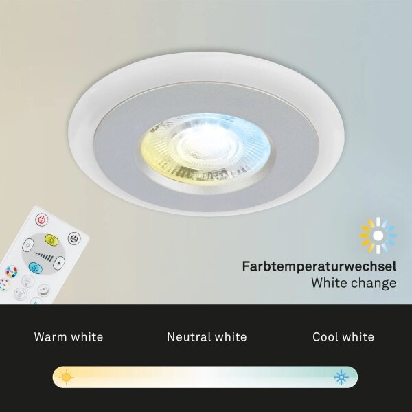 Briloner - SADA 3x LED RGBW Stmievateľné kúpeľňové svietidlo LED/5W/230V IP44+ DO