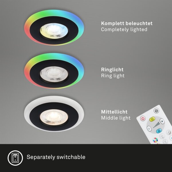 Briloner - SADA 3x LED RGBW Stmievateľné kúpeľňové svietidlo LED/5W/230V IP44+ DO