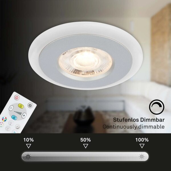 Briloner - SADA 3x LED RGBW Stmievateľné kúpeľňové svietidlo LED/5W/230V IP44+ DO