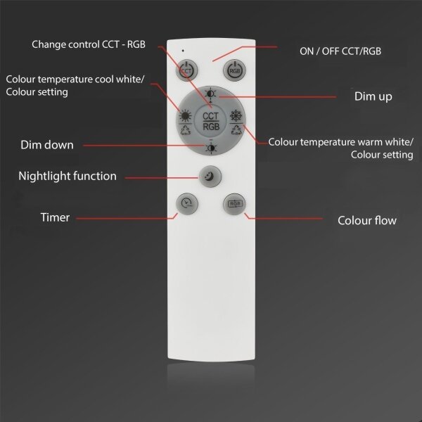 Brilo - LED RGBW Stmievateľný prisadený luster FRAME 2xLED/17W/230V 2700-6500K+ DO
