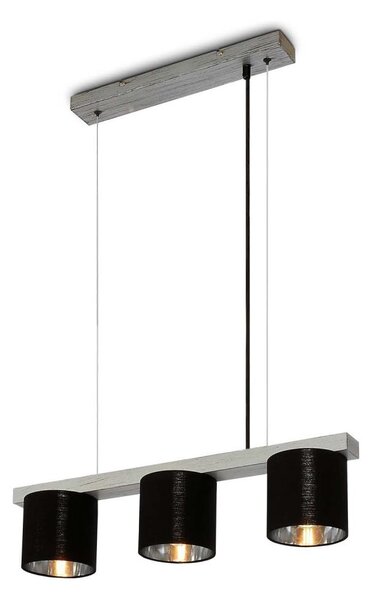Briloner - Luster na lanku LURI 3xE14/25W/230V kaučukovník