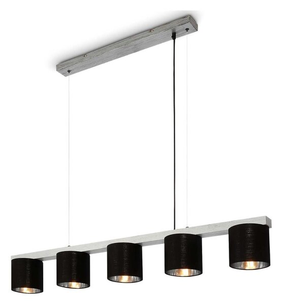 Briloner - Luster na lanku LURI 5xE14/25W/230V kaučukovník