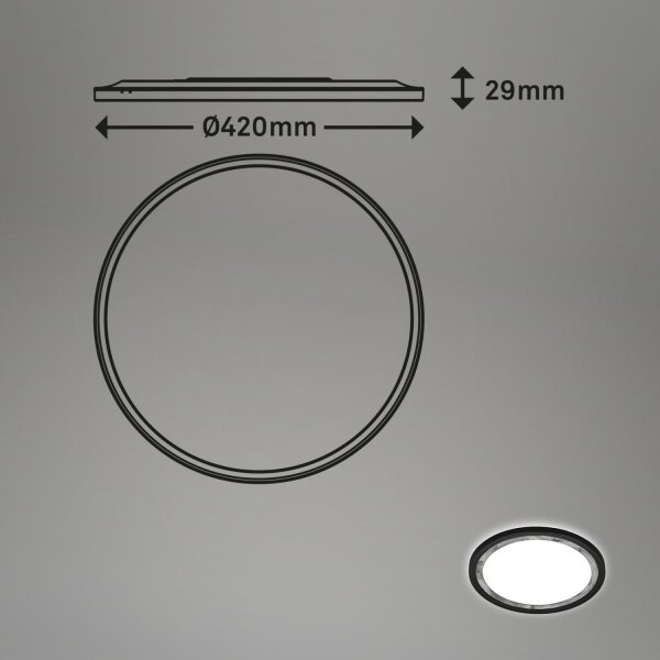 Brilo - LED Stmievateľné stropné svietidlo SLIM LED/22W/230V 2700-6500K + DO