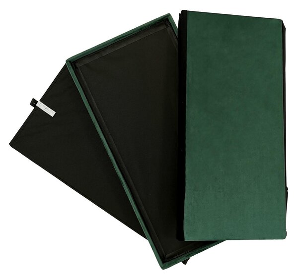 Kontrast Skladací taburet PERFECT DUO 60x30 cm tmavozelený