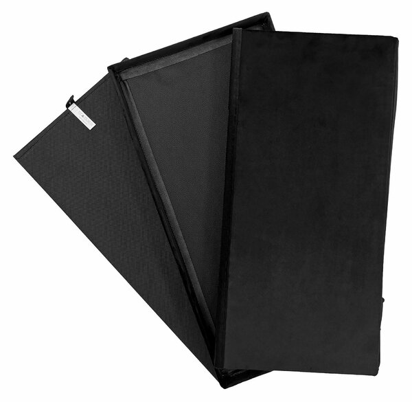 Kontrast Skladací taburet PERFECT DUO 60x30 cm čierny