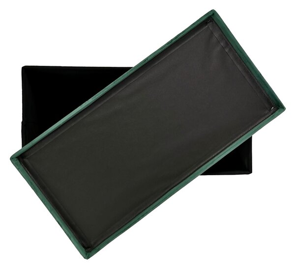 Kontrast Skladací taburet PERFECT DUO 60x30 cm tmavozelený