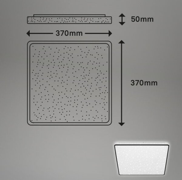 Briloner 3749-415 - LED Stropné svietidlo LINO LED/24W/230V čierna