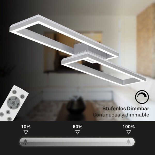 Brilo - LED RGBW Stmievateľný prisadený luster FRAME 2xLED/21W/230V 2700-6500K+ DO